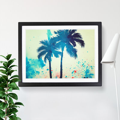 XH1022-6769X Palm Tree Splash Vol.5 Abstract - Single Picture Frame Print