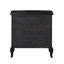 Table de chevet, finition noire antique