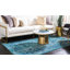 Tapis oriental bleu clair / bleu marine / bleu / ivoire Colfin-22568125