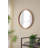 20"Circle Wall Mirror with Wooden Frame-269238896