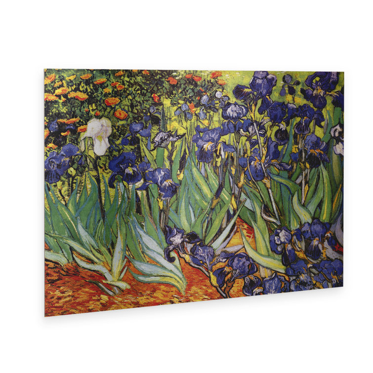 Vault W Artwork Irises At Saint-Remy On Metal by Vincent Van Gogh Print ...