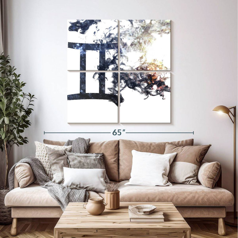 Adella Smoky Gemini, 45" H x 45" W