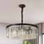 Lustre en cristal 9 lumières 23,6 po à double fixation (luminaire suspendu) 9 lumières