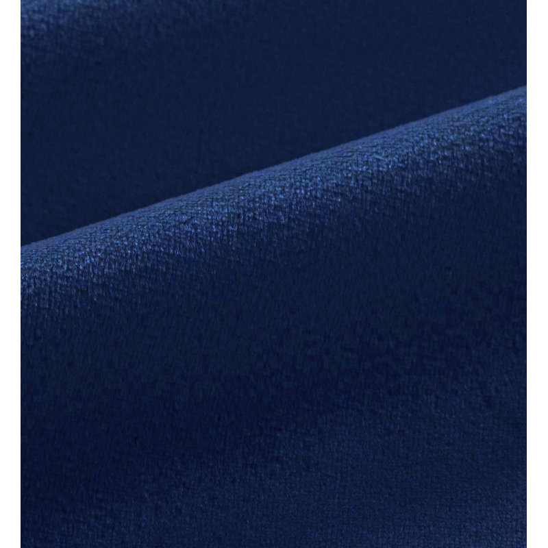 Velour Fully Lined Pencil Pleat Room Darkening Curtains, Navy, 114cm Width x 182cm Drop