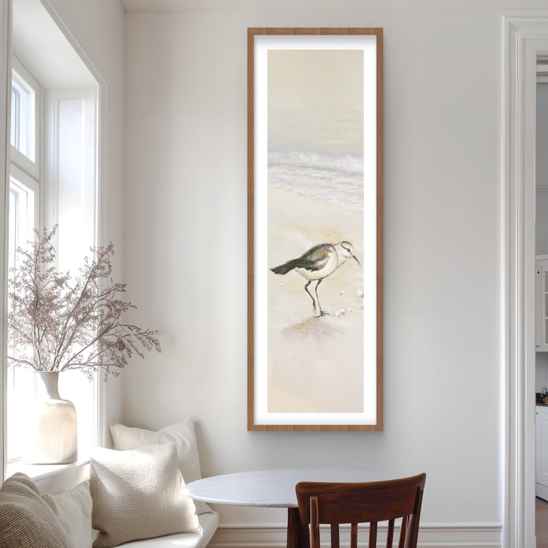 Cadre Semipalmated Sandpiper Beach - cadre, Brun, H 60 po x l 20 po