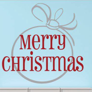Décalcomanie murale joyeux de noël