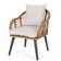 Mcbrayer Wicker Patio Chair with Cushions