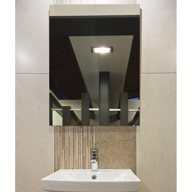 Zarrea Flat Wall Mirror, 42.5" x 30.5"