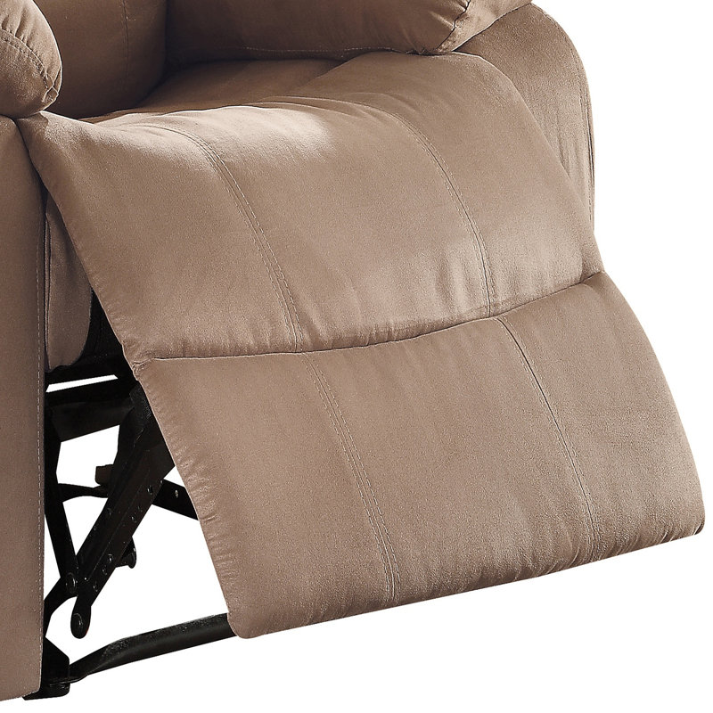 Fauteuil inclinable brun avec accoudoirs coussinés