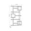 Pearson 6-Tier Freestanding Bookcase with Open Compartments-24069892