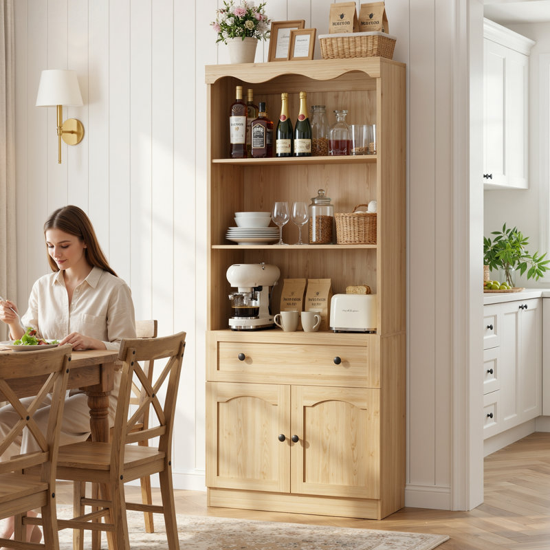 Armoire avec tiroirs en bois