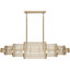 Waldorf Metal And Glass Rod Linear Chandelier