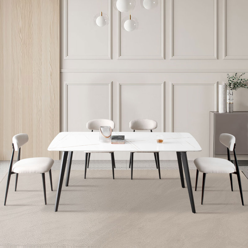 Avianne Unfinished Metal Base Dining Table