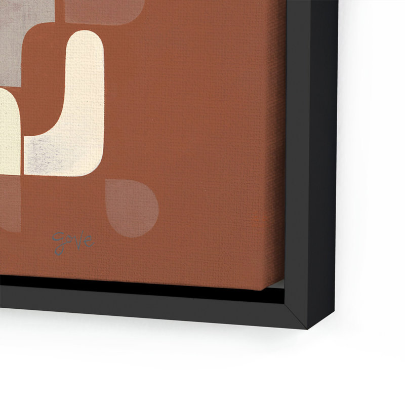 Devalaya by Gregory Gove, White Oak Framed Canvas, 32" H x 32" W x 2" D