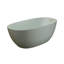 Baignoire autoportante ovale à surface solide de 57 pouces de couleur turquoise vert-132406537