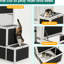 Conçu 3 chenils en bois - 2 portes, 4 plateformes pour 1 à 3 petits chats gris