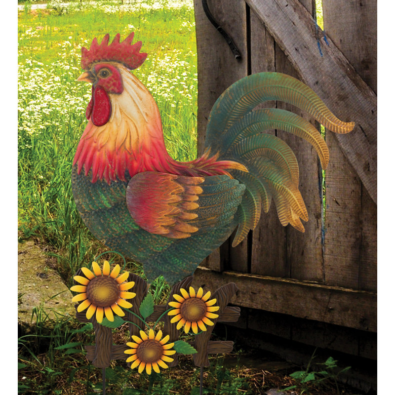 Farm Garden Stake - Rooster