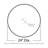 24 in. H x 24 in. W x 3 in. D Urethane Ceiling Medallion