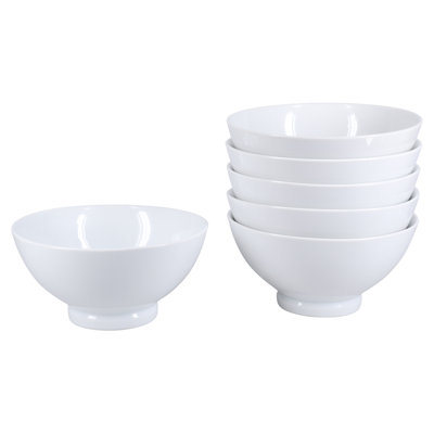 BIA Cordon Bleu Set of 6 Porcelain 32-Ounce Asian Noodle Bowls