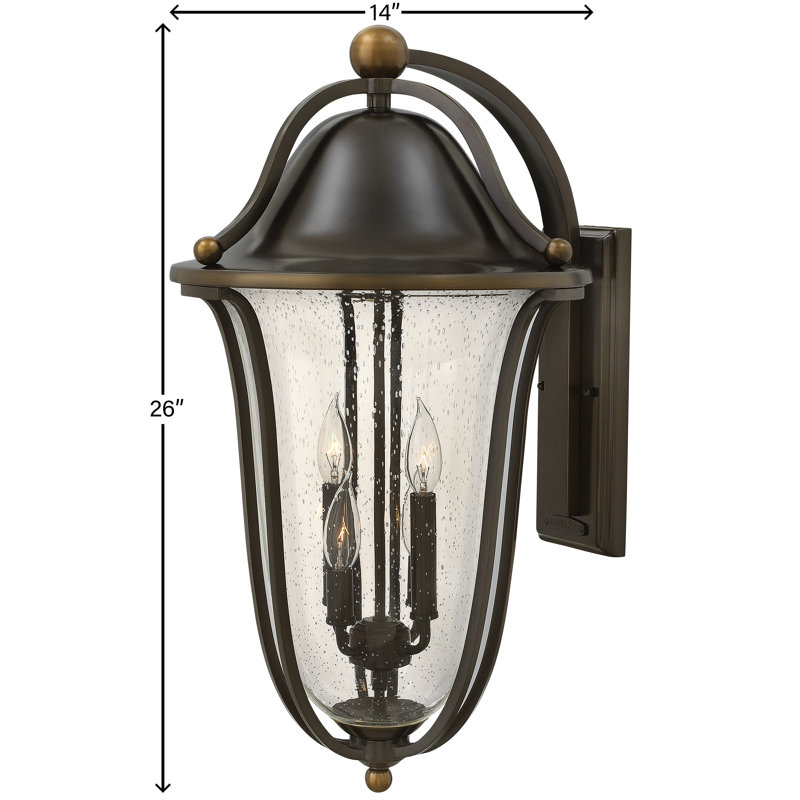 Lanterne murale d'extérieur 4 lumières Bolla