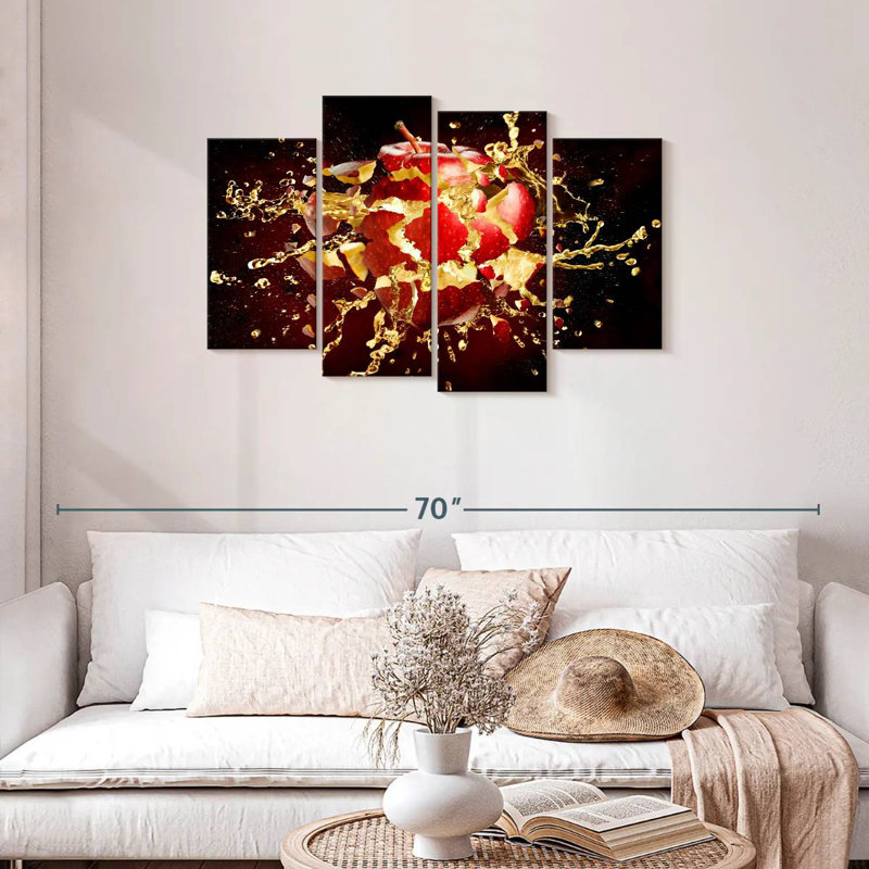 Yarlin Exploding Apple, 27"H x 43"W