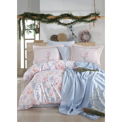 Cotton Floral Duvet Cover