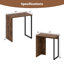Ensemble de 2 tables d'appoint gigognes 2-en-1