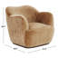 Chaise pivotante élisandra en chenille-1681531139