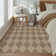 Vilena Herringbone Pattern Washable Area Rug - Chic Textured Design for Living Room, Bedroom, or Entryway Decor
