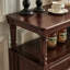 Console américaine de style rétro brun