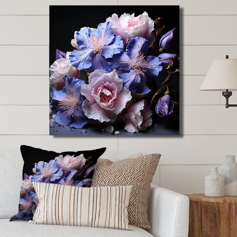 «Deep Deep Iris», reproduction d'art sur toile, Toile tendue, H 16 po x l 16 po x P 1 po