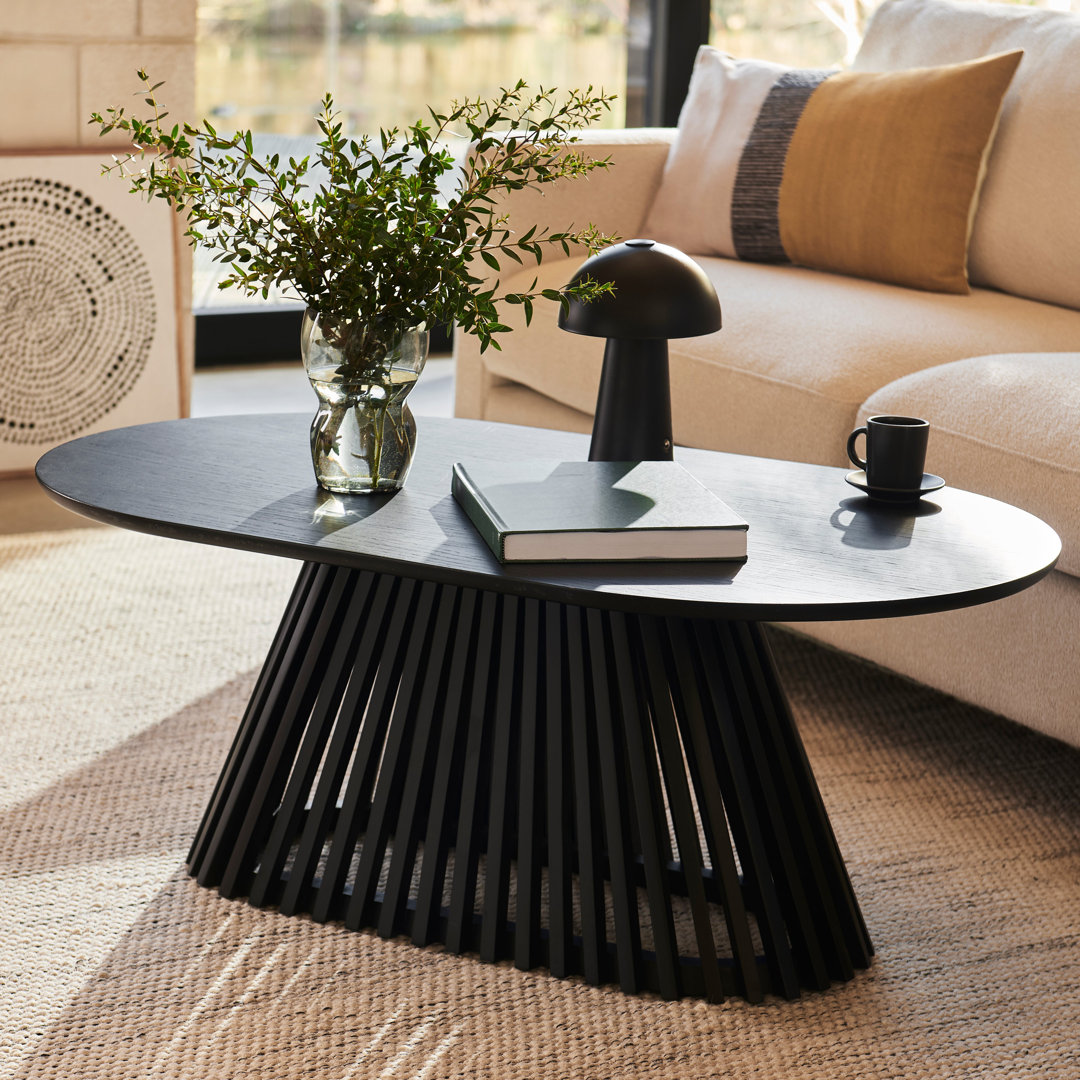 Hopley Black Oval Coffee Table
