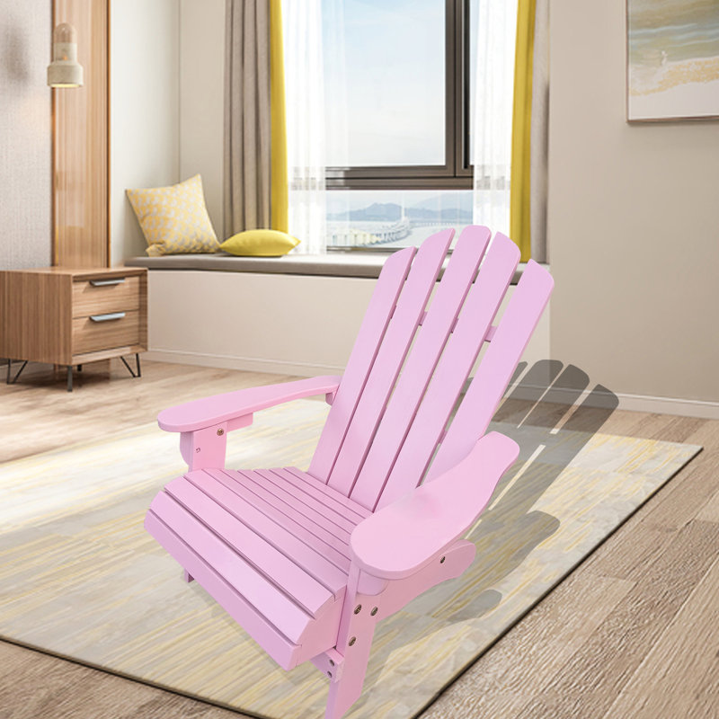 Confortable chaise en bois rose pour - Design, intérieur et extérieur, placement polyvalent, patio solide, porche, terrasse, jardin, bord de piscine, sièges, configuration facile à assembler