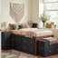 Tiroirs de rangement empilables en tissu - Organisateur modulaire, commode à bricolage, table de chevet, chambre à coucher et salon, plusieurs tailles (standard / plus large / supérieur) et couleurs-1096876084-1096876085