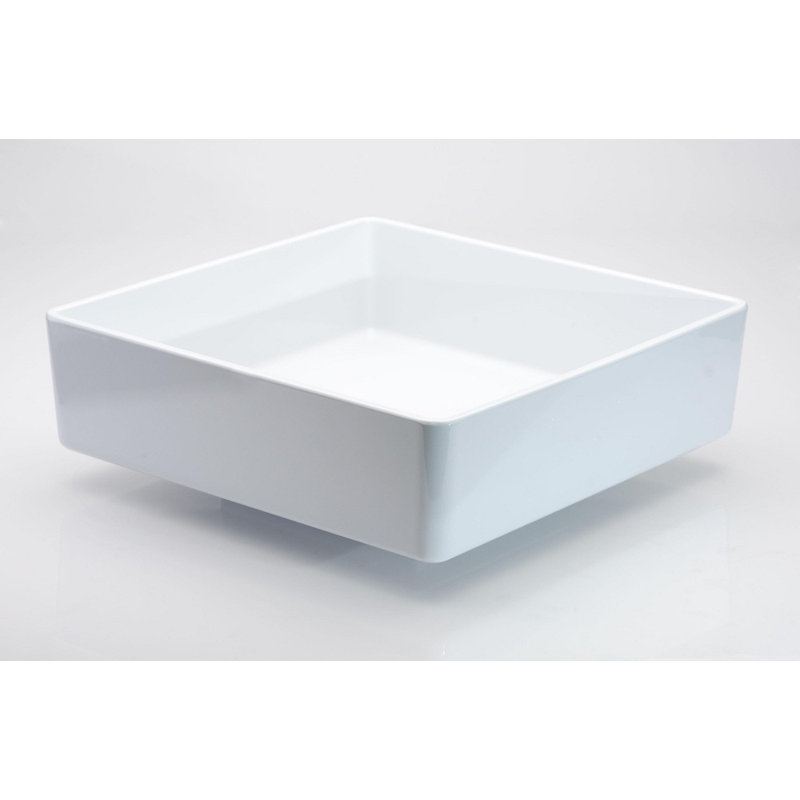 15.7'' L Bathroom Sink, White