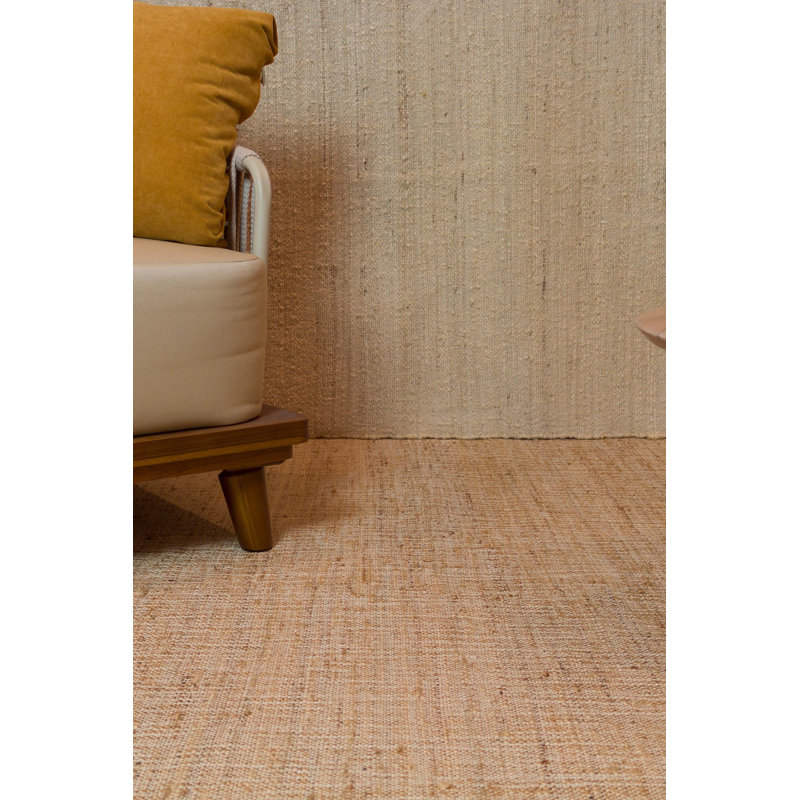 Tapis intérieur naturel tissé à la main Wabi Sabi, Rectangle 12 pi x 15 pi