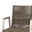 Chaise de salle à manger d'extérieur moderne en aluminium avec siège en corde (ensemble de 2)-520964998