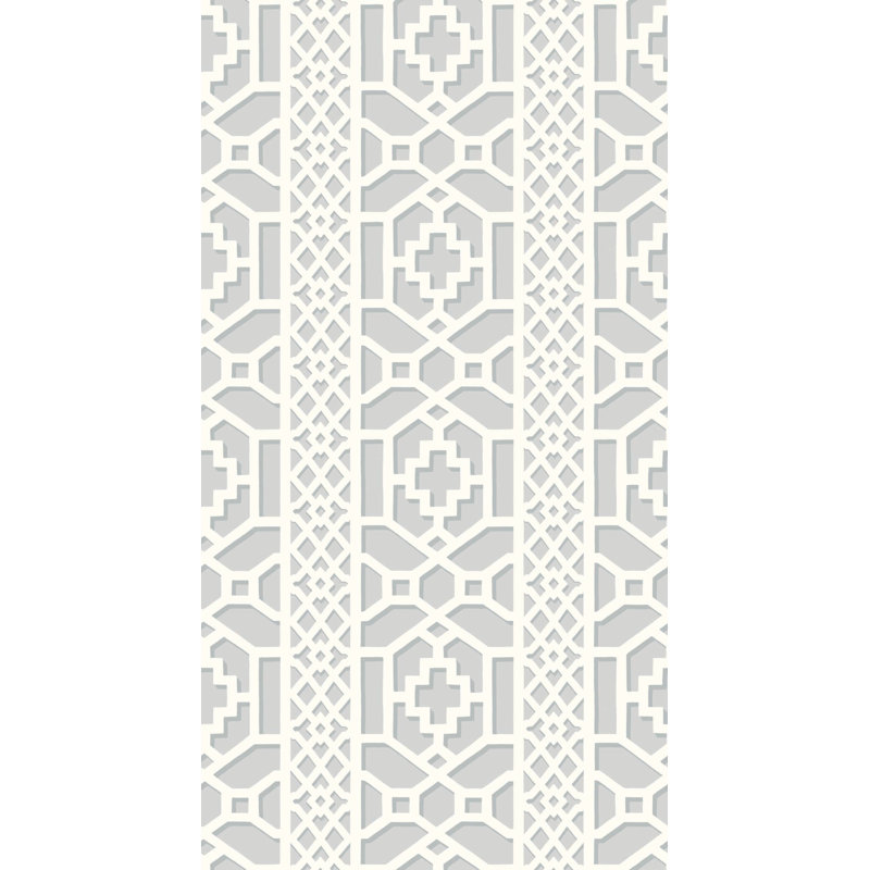 Zanzibar Trellis Wallpaper, Cloud