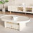 Cream style coffee table TV cabinet combination