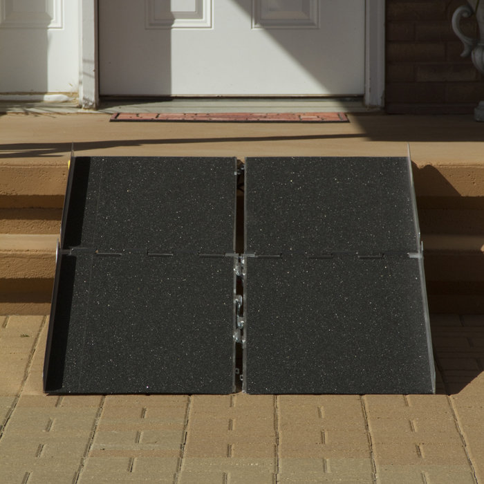 Prairie View Industries Metal Foldable Portable Ramp, 7' L