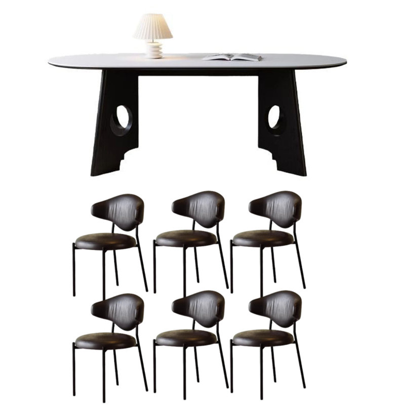 Table de salle à manger French French, H 29,5 po x L 55,1 po x l 31,5 po