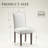 6" Thickened Modern Soft Linen Fabric Upholstered Dining Chair  with Solid Wood Legs, Nailhead Trim, Ergonomic High Back-138031402-191113175