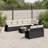 Vidaxl Garden Sofa Set Black