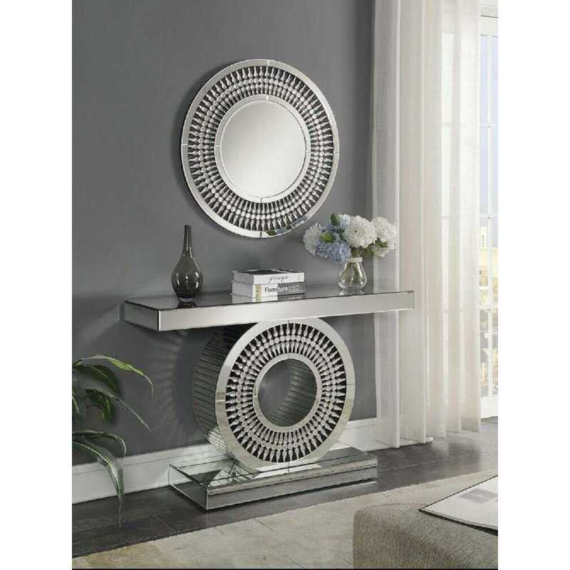 Roche Glass Round Wall Mirror