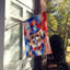 Drapeau patriotique de la maison américaine-112698766