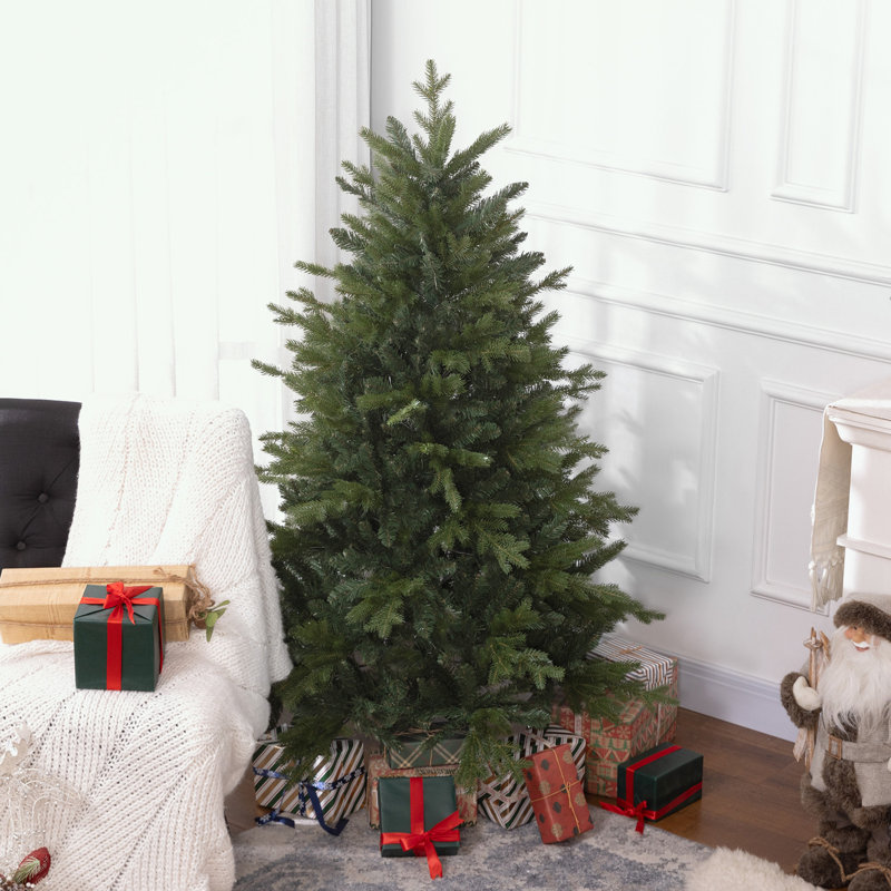 Arbre de Noël artificiel avec 1309 branches et base en métal, 5'