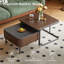 Ensemble de tables basses gigognes en bois massif