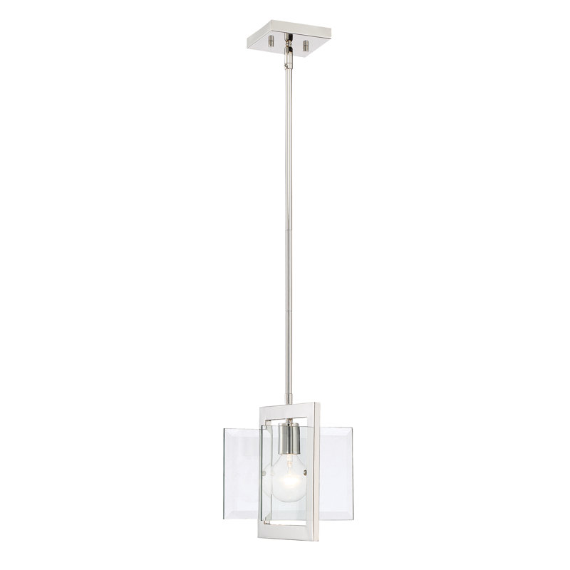 Arjunan 1 - Light Polished Nickel Single Pendant