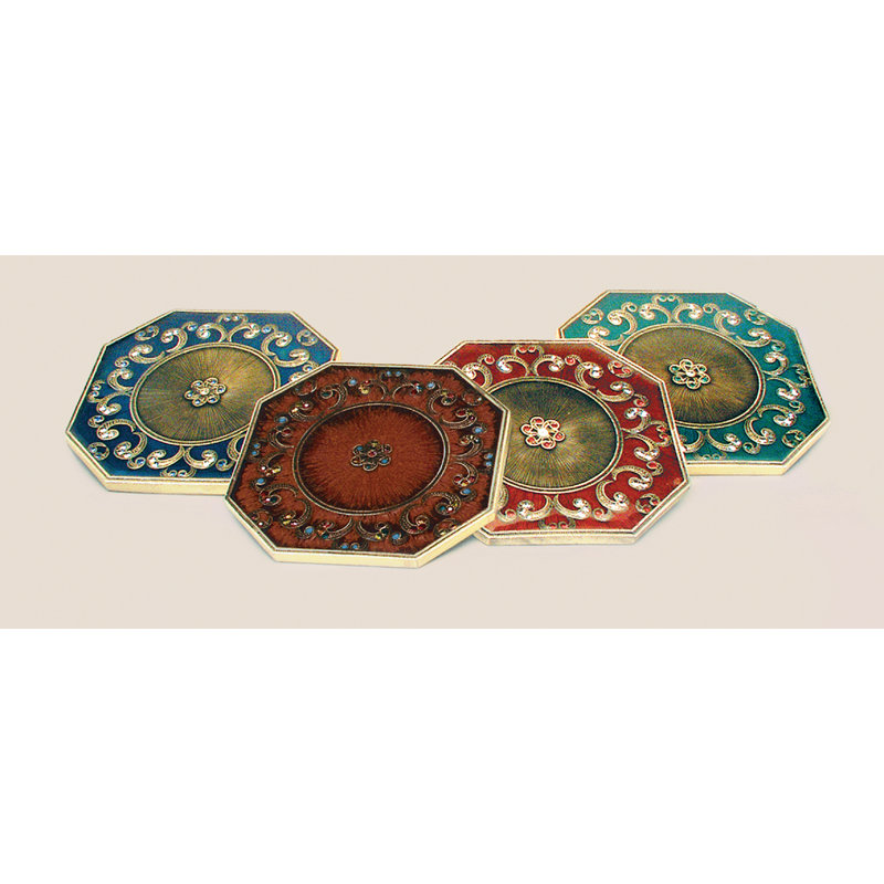 Metal Coaster, Red