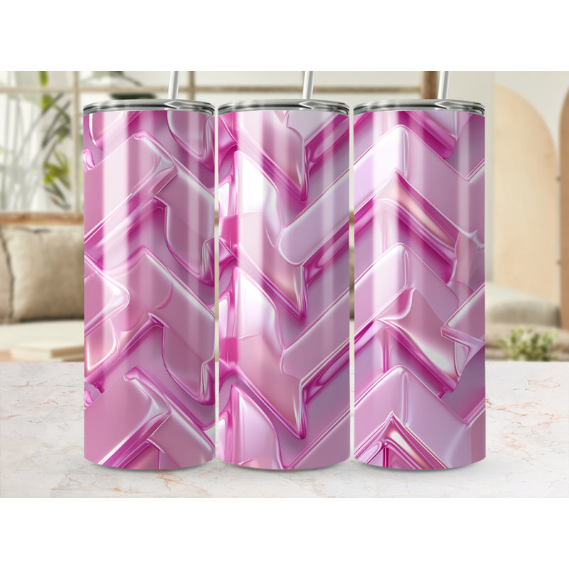 Choose Handmade Tumblers 591ml Vacuum Insulated Stainless Steel (18/8) Travel Tumbler with Straw